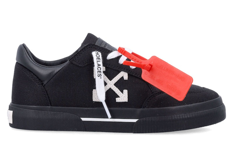 OFF-WHITE New Low Vulcanized Black White Canvas (Women's)