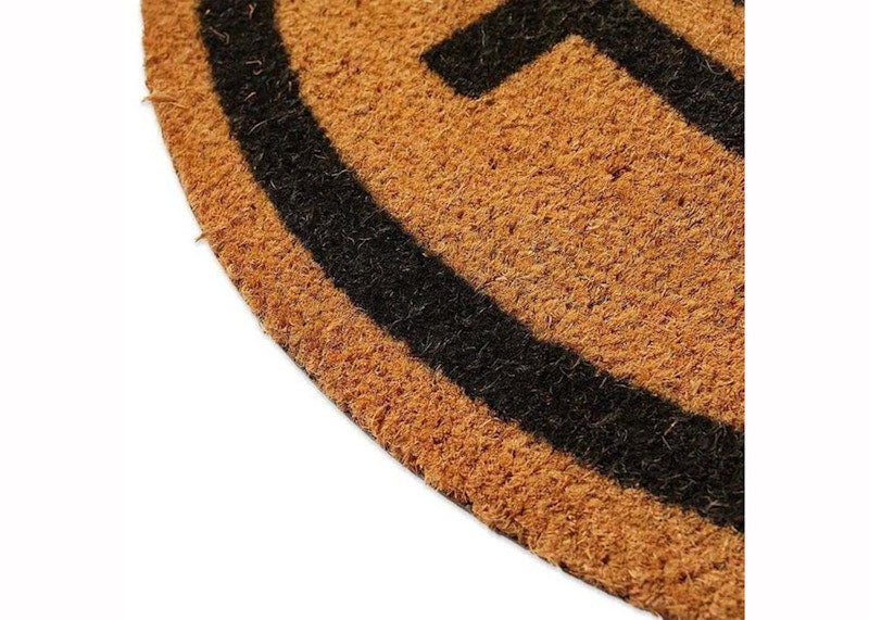 OFF-WHITE OFF Circle Doormat Brown
