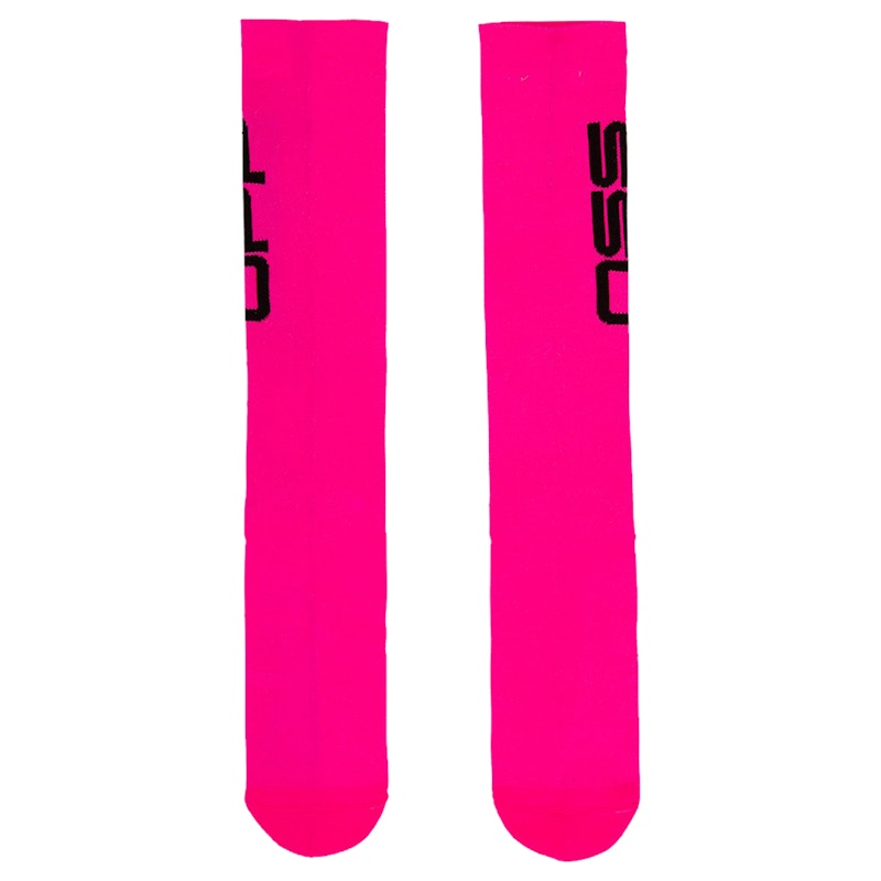 OFF-WHITE Off Side Print Socks Fuchsia/Black