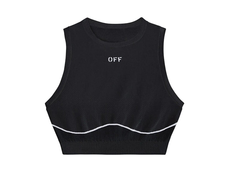 OFF-WHITE Off Stamp Seamless Top Black/White