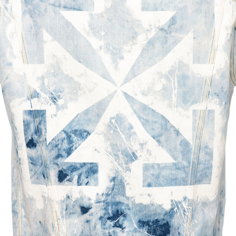 OFF-WHITE Off White Arrows Denim Jacket Extreme Bleach
