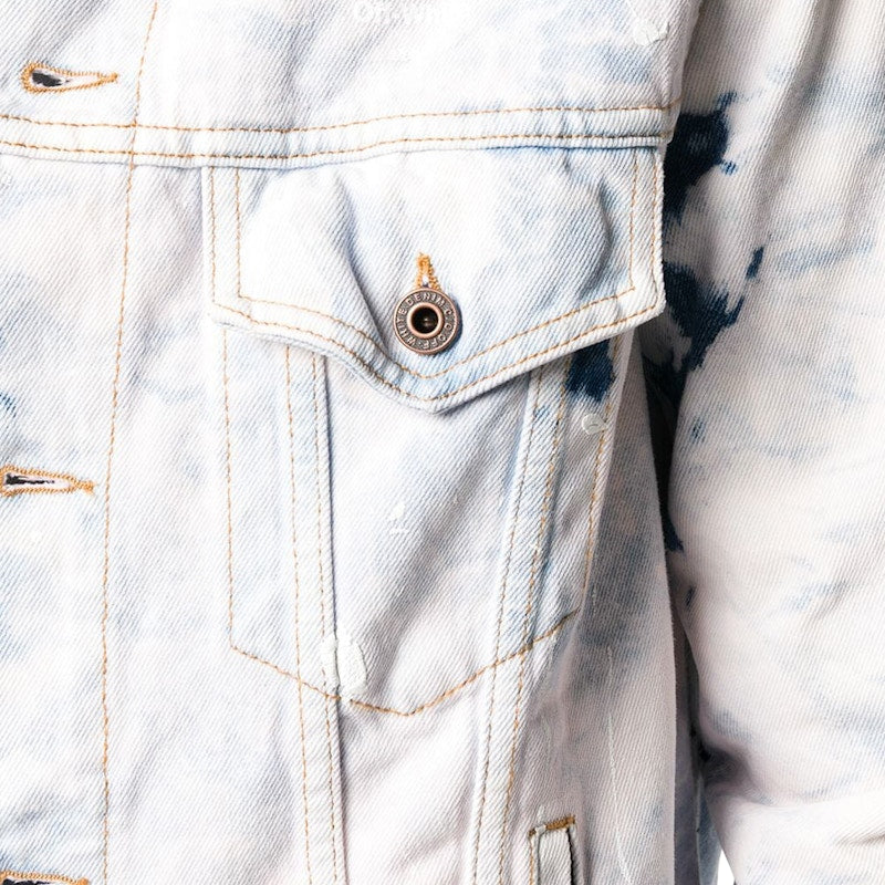 OFF-WHITE Off White Arrows Denim Jacket Extreme Bleach