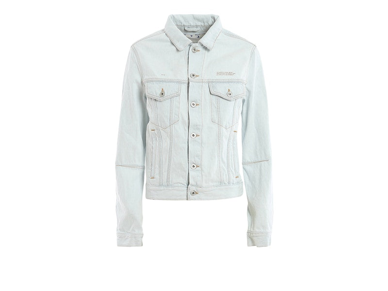 OFF-WHITE Open Back Denim Jacket Light Blue