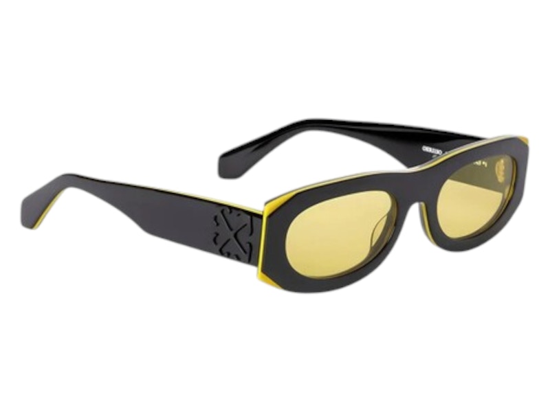 OFF-WHITE Orlando Sunglasses Black Yellow (OERI13OF24PLA0011018-FR)