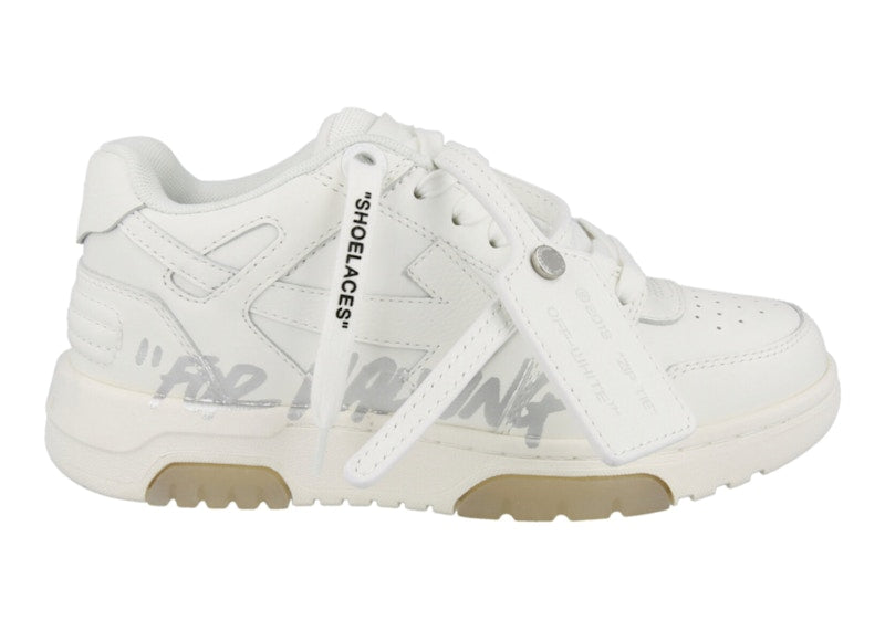 OFF-WHITE Out Of Office OOO "For Walking" Low Tops White Grey (Women's)