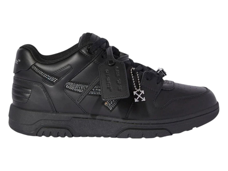 OFF-WHITE Out Of Office OOO Low Tops Black Metal