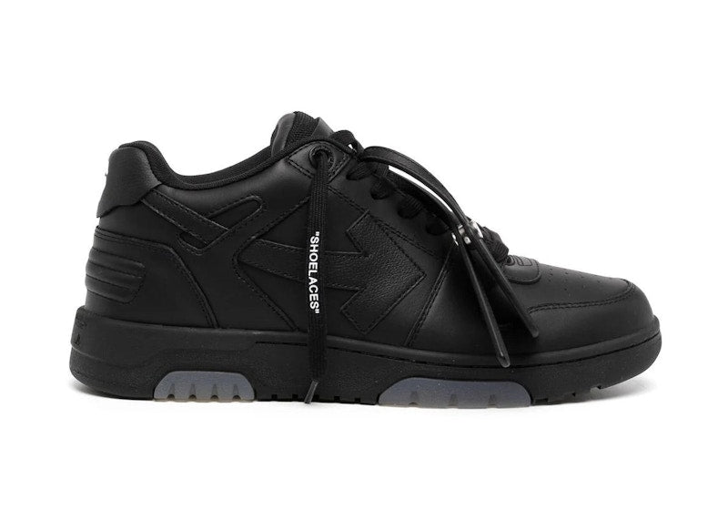 OFF-WHITE Out Of Office OOO Low Tops Black