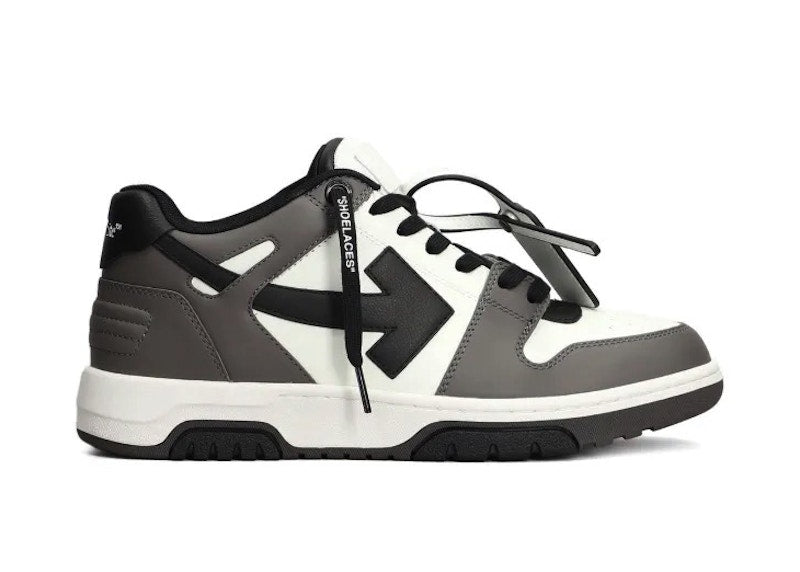 OFF-WHITE Out Of Office OOO Low Tops Grey Black White (Women's)