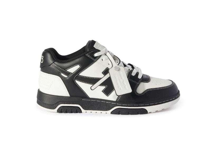 OFF-WHITE Out Of Office OOO Low Tops Logic Logo Black White