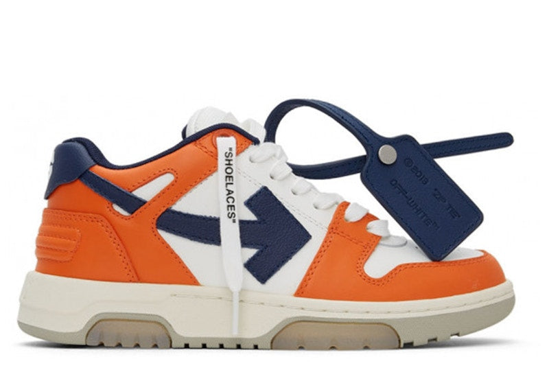 OFF-WHITE Out Of Office OOO Low Tops White Orange Blue (Women's)