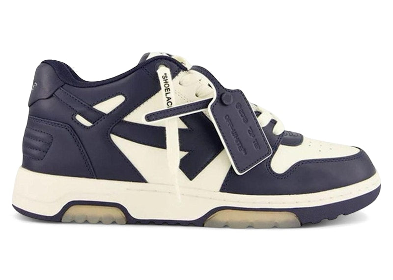 OFF-WHITE Out Of Office OOO Low Tops White Petrol