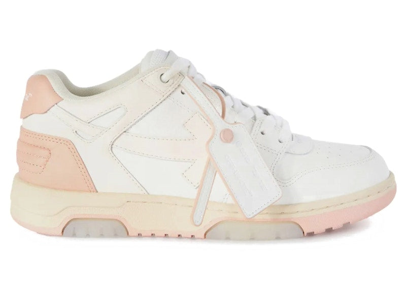 OFF-WHITE Out Of Office OOO Low Tops White Pink Beige (Women's)