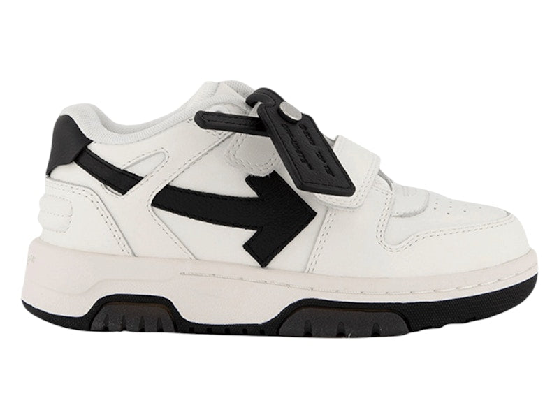 OFF-WHITE Out Of Office OOO Straps Low Tops White Black