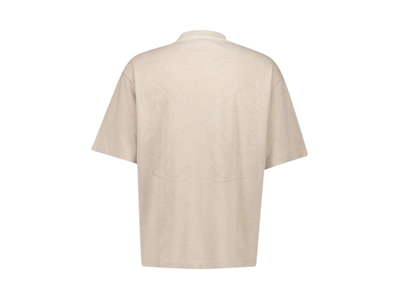 OFF-WHITE Outline Arrow Skate T-shirt Beige