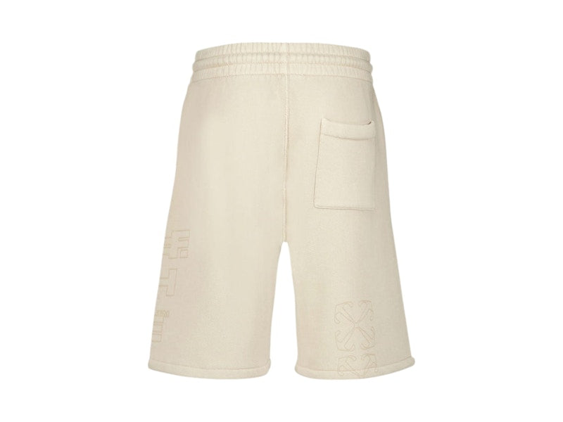 OFF-WHITE Outline Skate Sweatshorts Beige