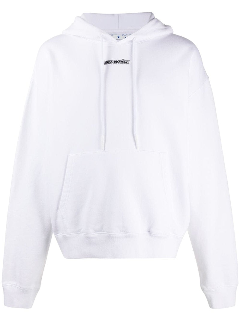 OFF-WHITE Oversize Fit Marker Arrows Hoodie White/Red