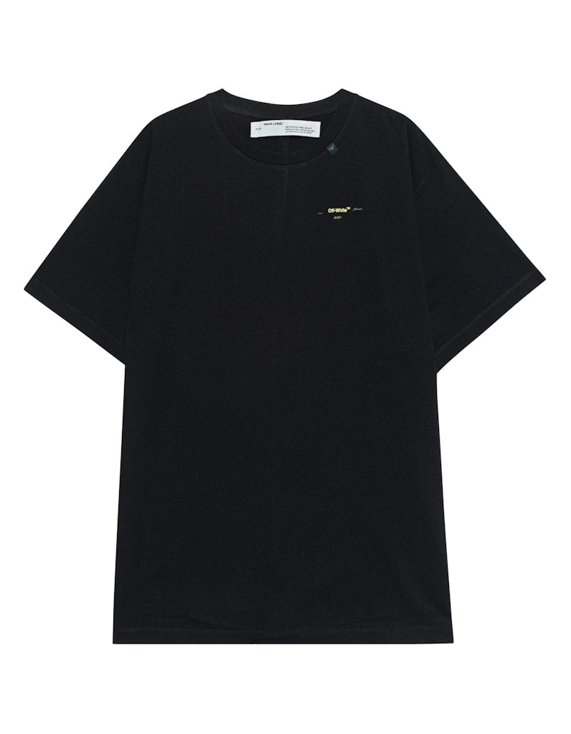 OFF-WHITE Oversized Acrylic Arrows S/S T-shirt (FW19) Black/Yellow