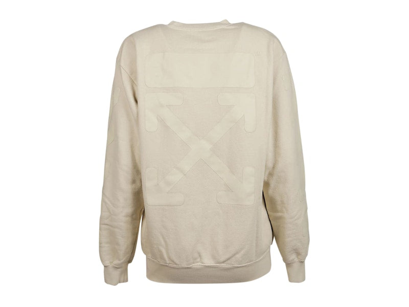 OFF-WHITE Oversized Diag Sweatshirt Ecru