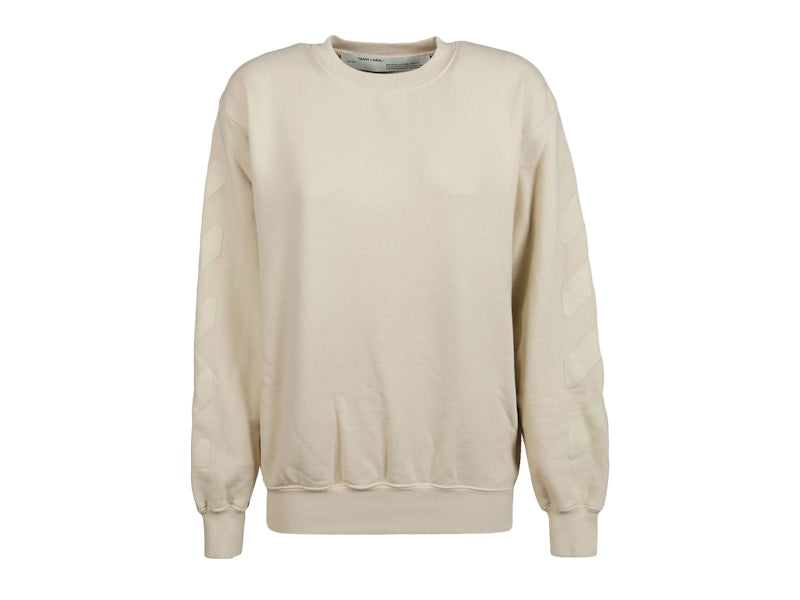 OFF-WHITE Oversized Diag Sweatshirt Ecru
