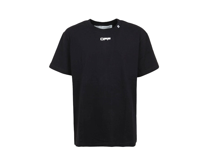 OFF-WHITE Oversized Fit Wavy Line T-shirt Black