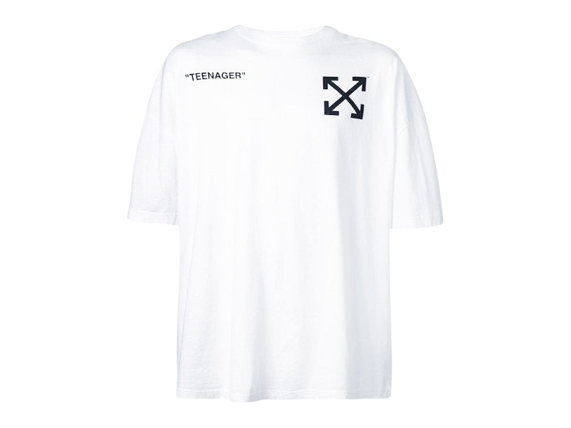 OFF-WHITE Oversized Flamed Bart T-shirt White/Multicolor