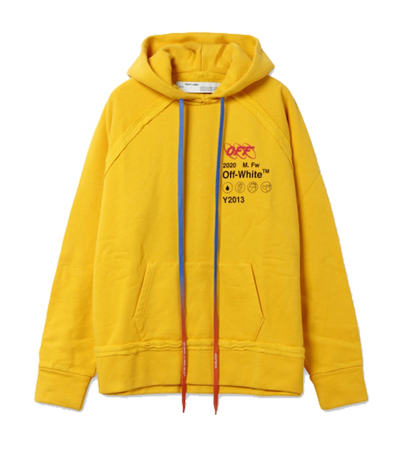 OFF-WHITE Oversized Industrial Y013 Hoodie Yellow/Black