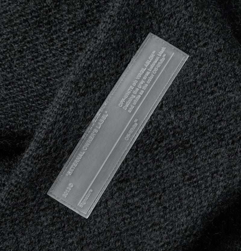 OFF-WHITE Oversized Logo Intarsia Sweater Multicolor
