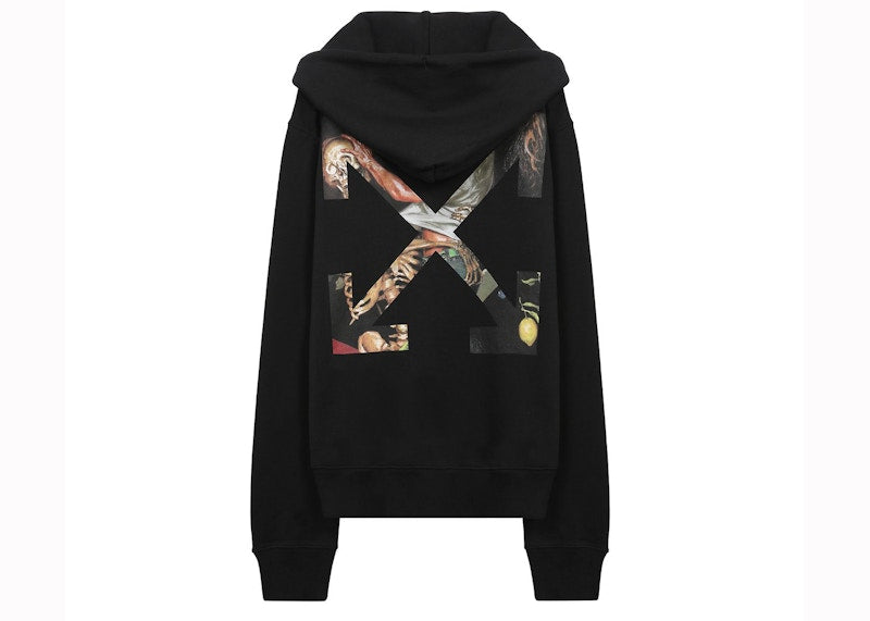 OFF-WHITE Pascal Arrows Zip Up Sweatshirt Black