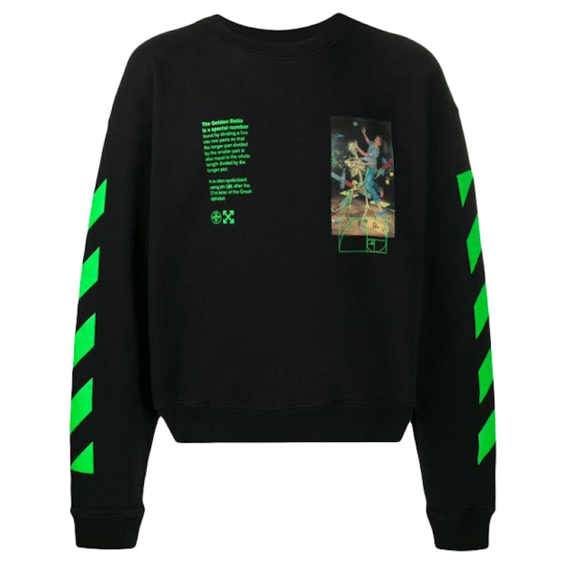 OFF-WHITE Pascal Golden Ratio Painting Sweatshirt Black/Multicolor