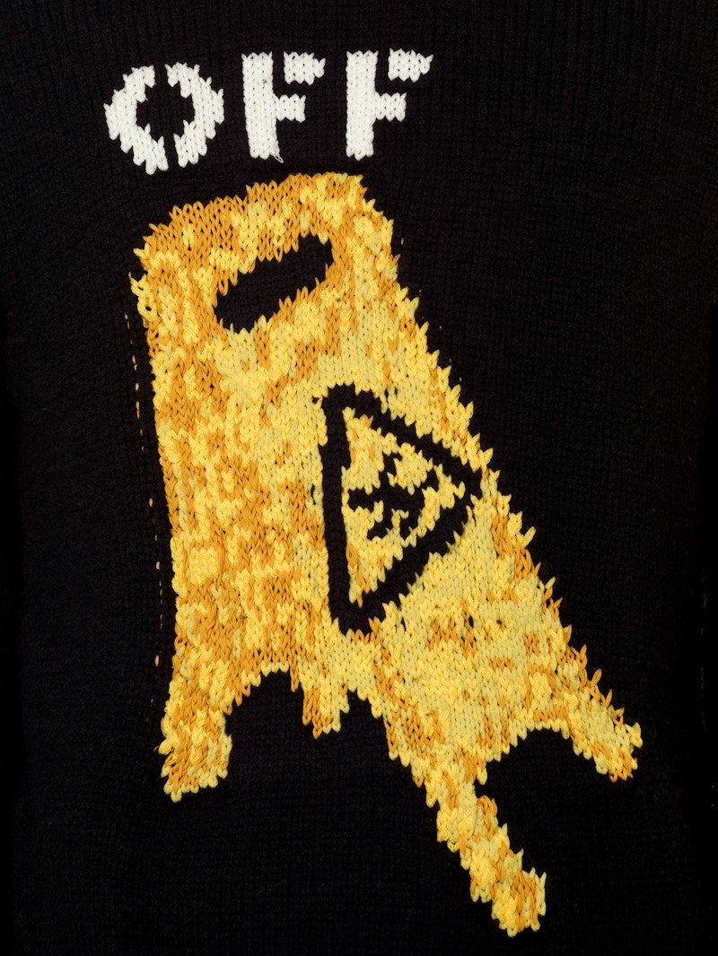 OFF-WHITE Pascal Knit Sweater Black/Yellow