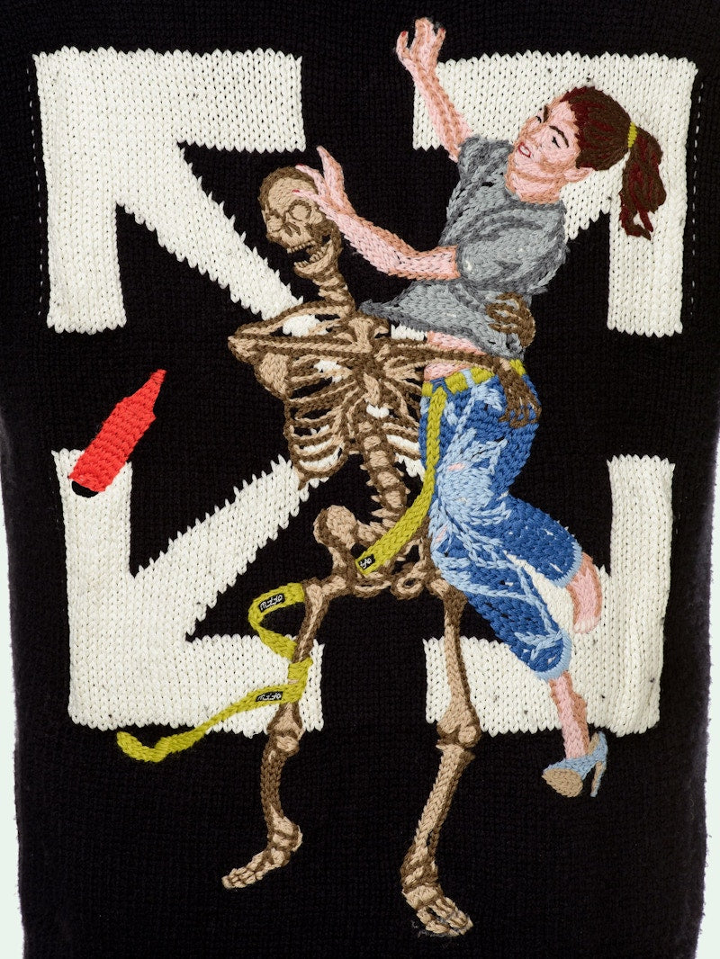 OFF-WHITE Pascal Knit Sweater Black/Yellow