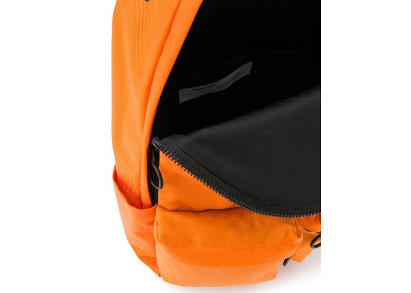 OFF-WHITE Printed Quote Backpack "BACKPACK" Orange/Black