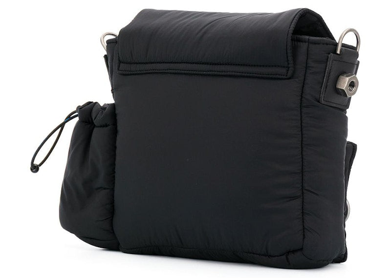 OFF-WHITE Puffy Binder Clip Shoulder Bag Black