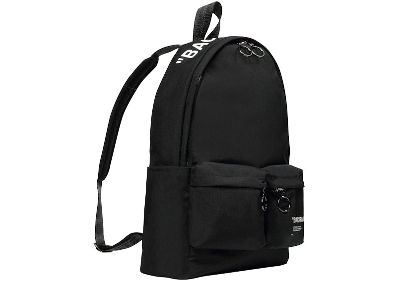 OFF-WHITE Quote Backpack "BACKPACK" Black/White