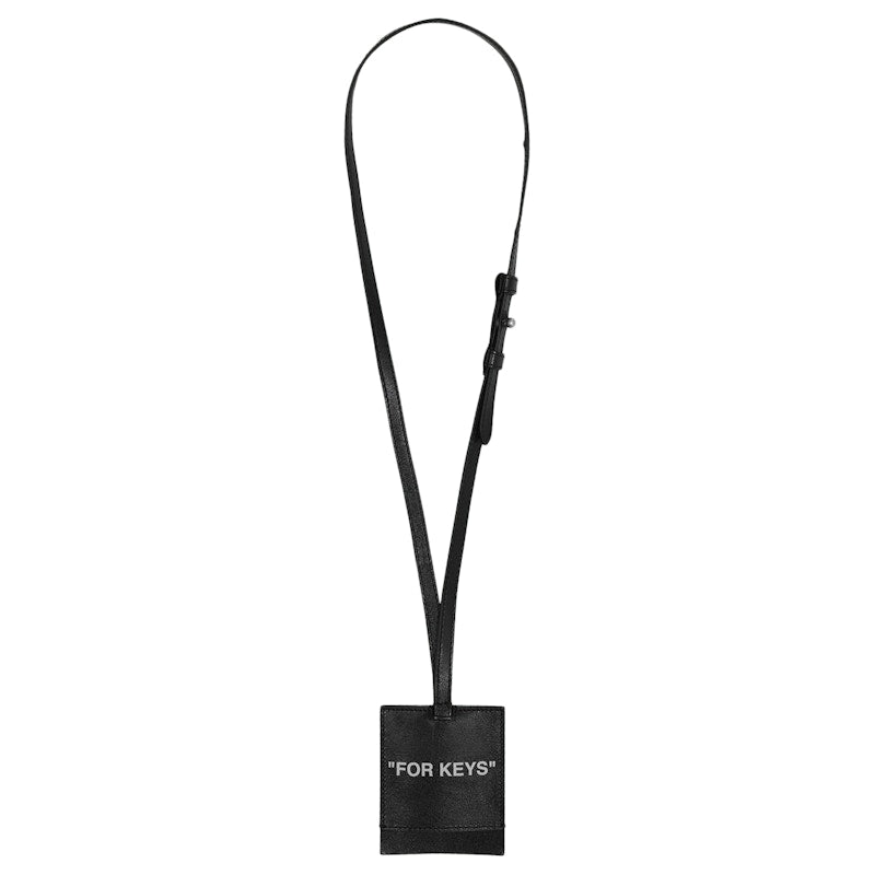 OFF-WHITE Quote Key Holder Black/White