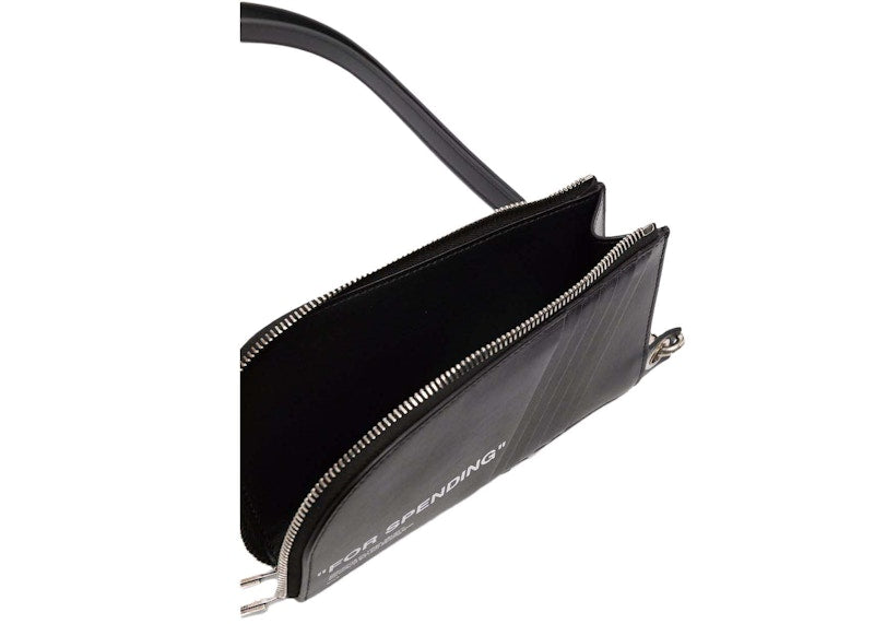 OFF-WHITE Quote Neck Pouch Black