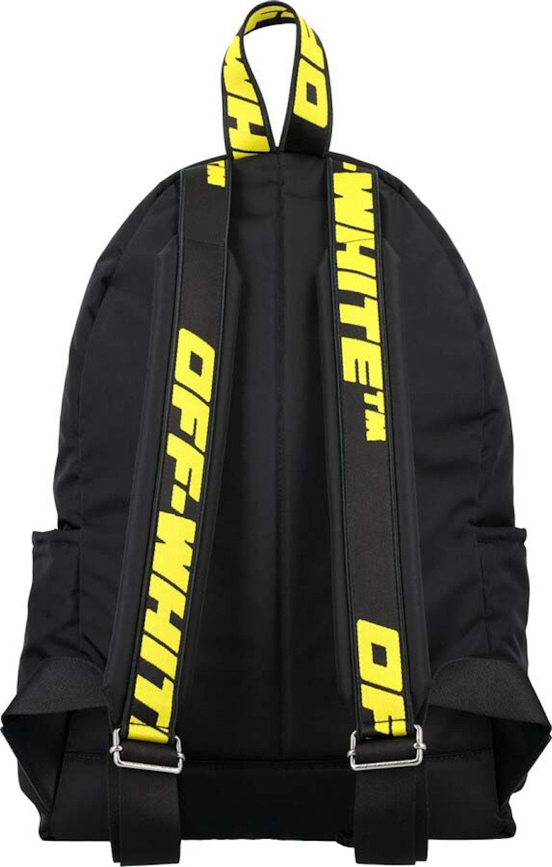 OFF-WHITE Quote Nylon Backpack Black/White
