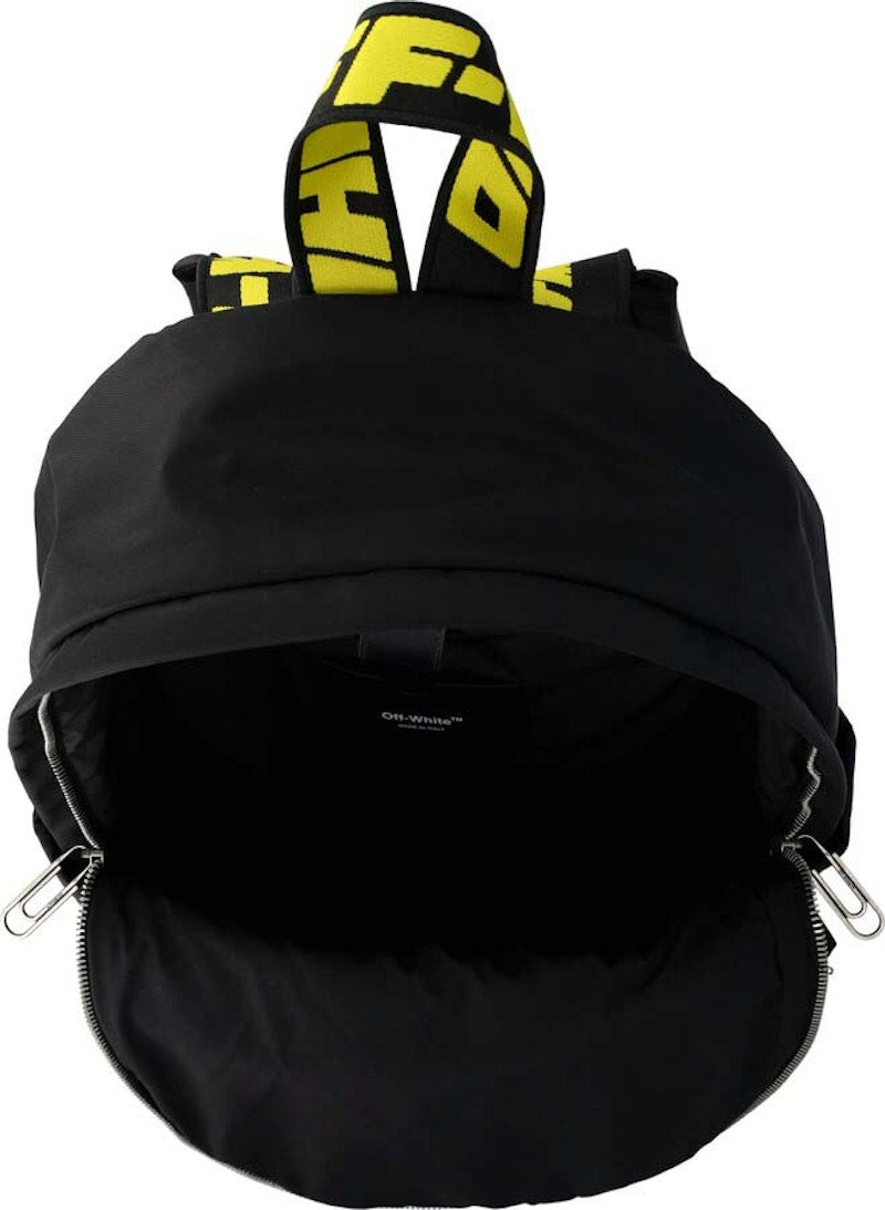 OFF-WHITE Quote Nylon Backpack Black/White