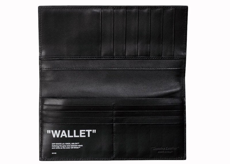 OFF-WHITE Quote Yen Wallet "WALLET" Black White