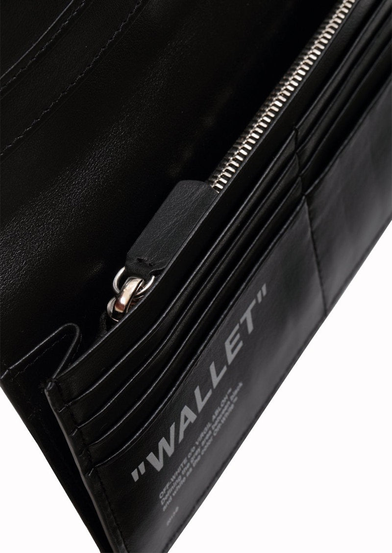 OFF-WHITE Quote Yen Wallet "WALLET" Black White