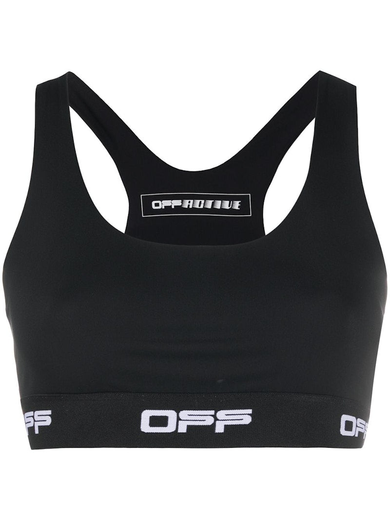 OFF-WHITE Racerback Sports Bra Black/White
