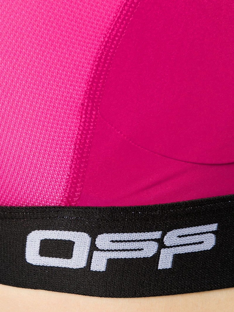 OFF-WHITE Racerback Sports Bra Fuchsia/Black