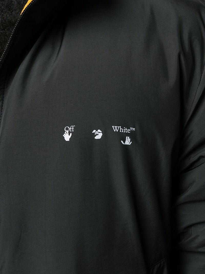 OFF-WHITE Reversible Puffer Jacket Black/White