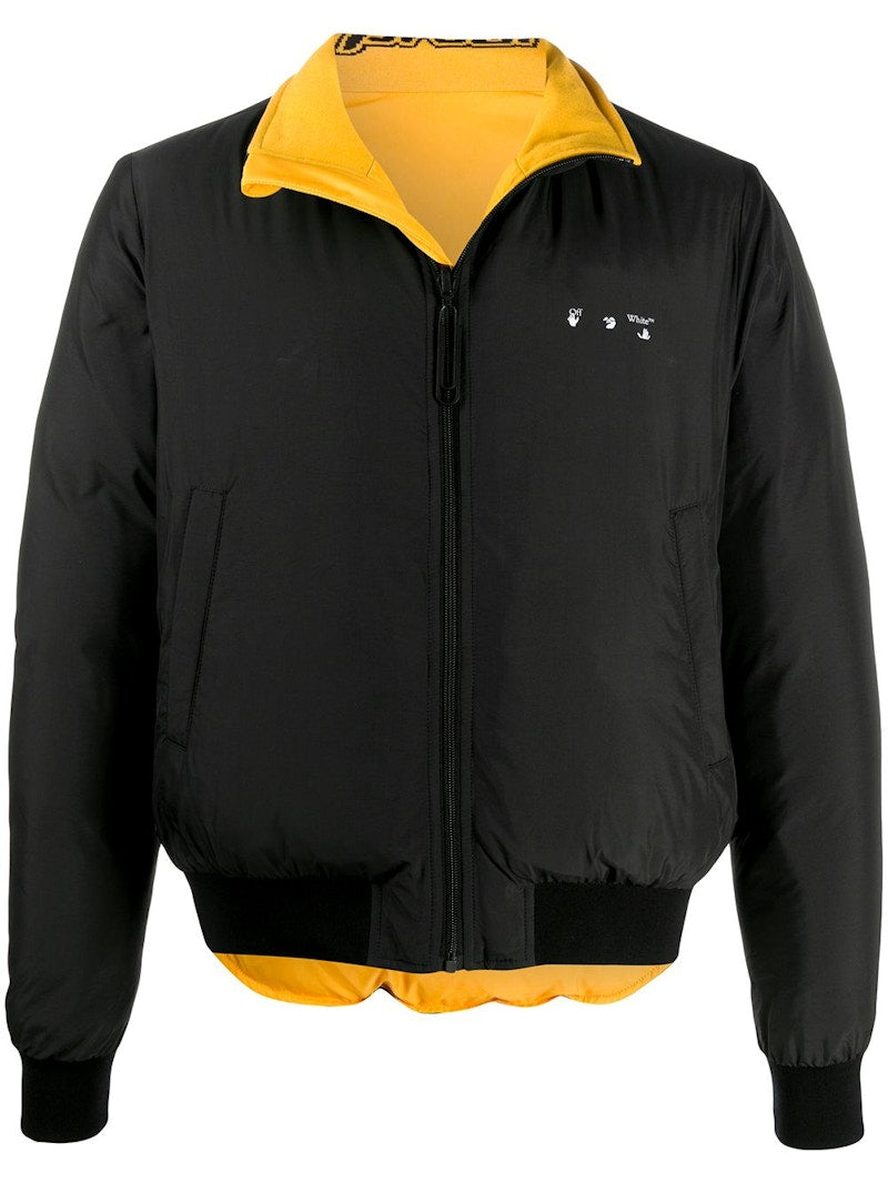 OFF-WHITE Reversible Puffer Jacket Black/White