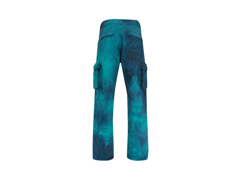 OFF-WHITE Ripstop Tie-Dye Cargo Pants Blue/Multicolor