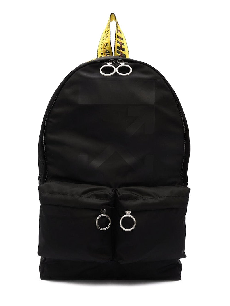 OFF-WHITE Rubber Arrows Backpack Black/Yellow
