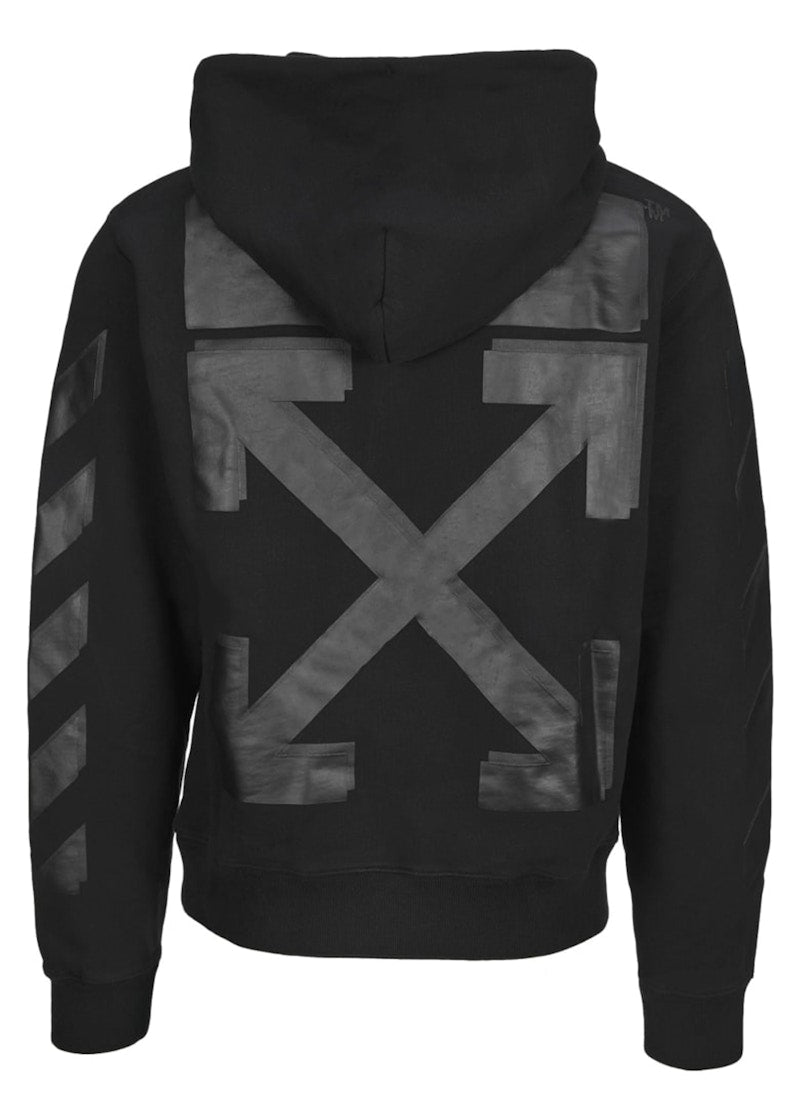 OFF-WHITE Rubber Arrows Hoodie Black