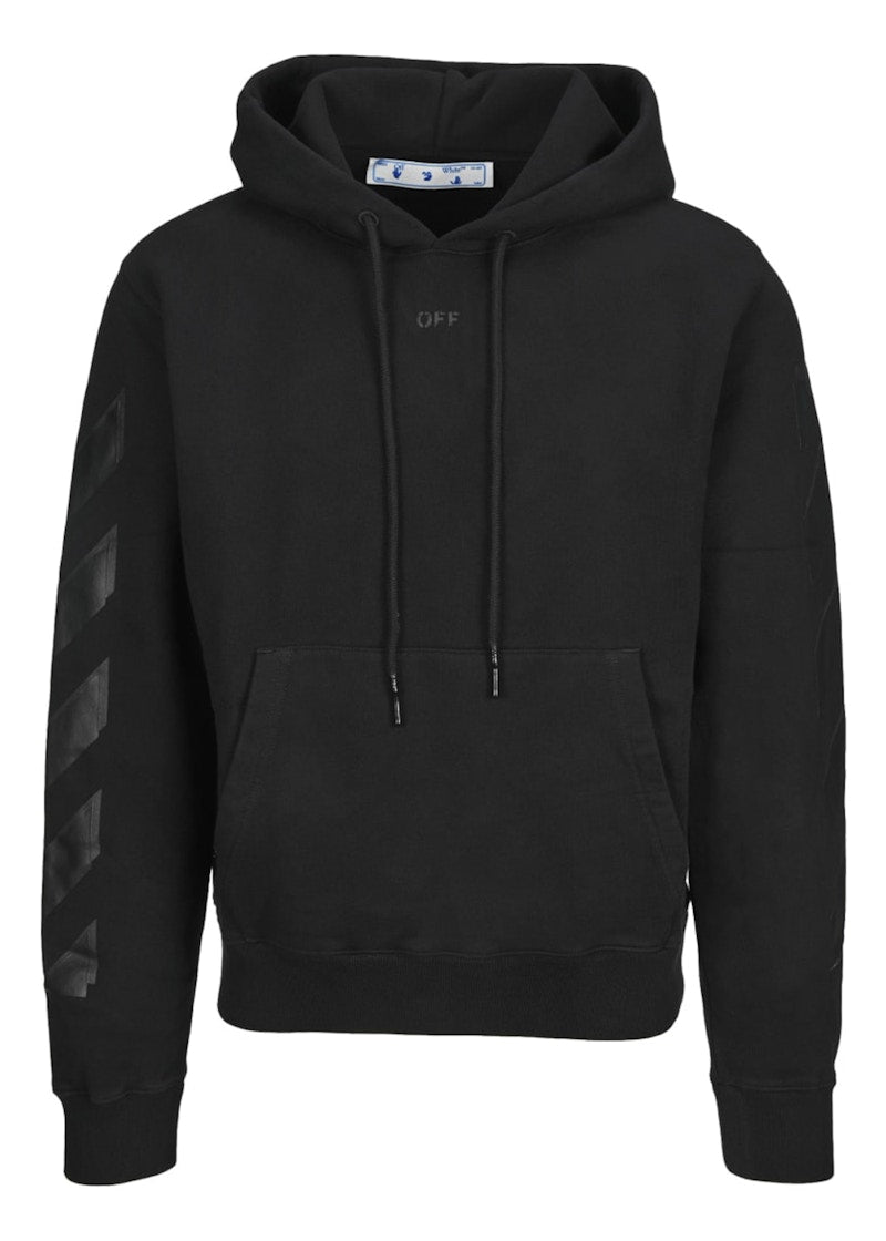 OFF-WHITE Rubber Arrows Hoodie Black