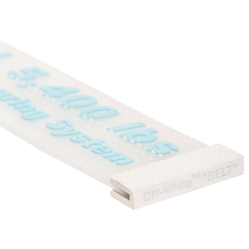 OFF-WHITE Rubber Industrial Belt Transparent/Light Blue