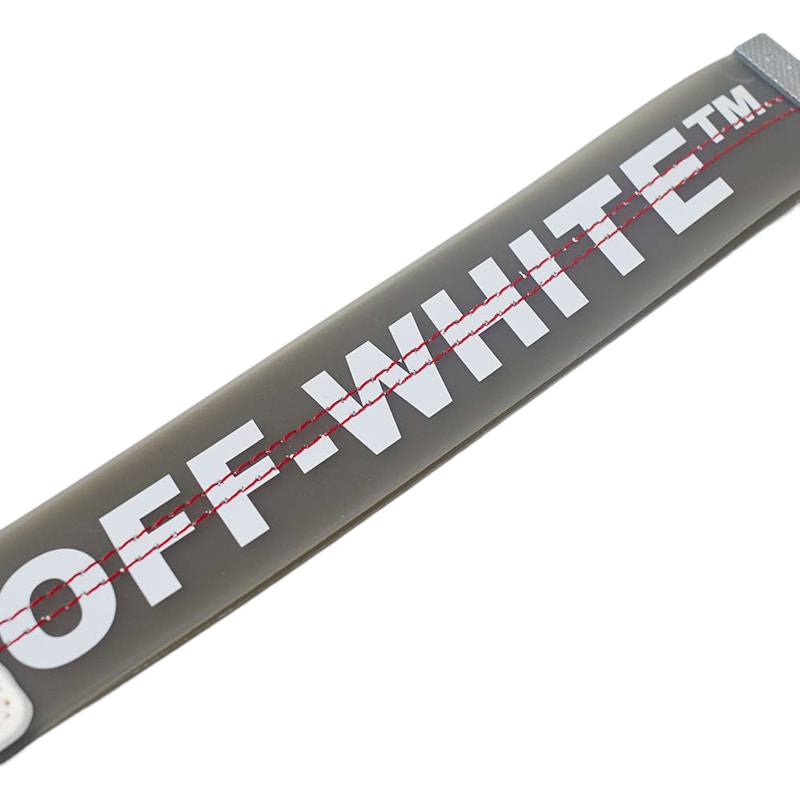 OFF-WHITE Rubber Industrial Keychain Black
